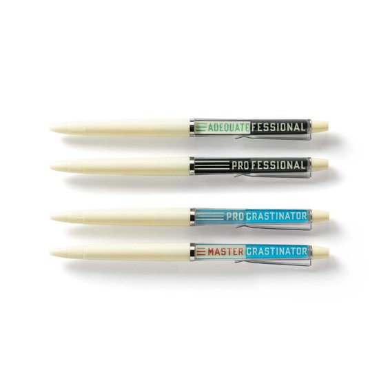 Professional Procrastinator Floaty Pen Set