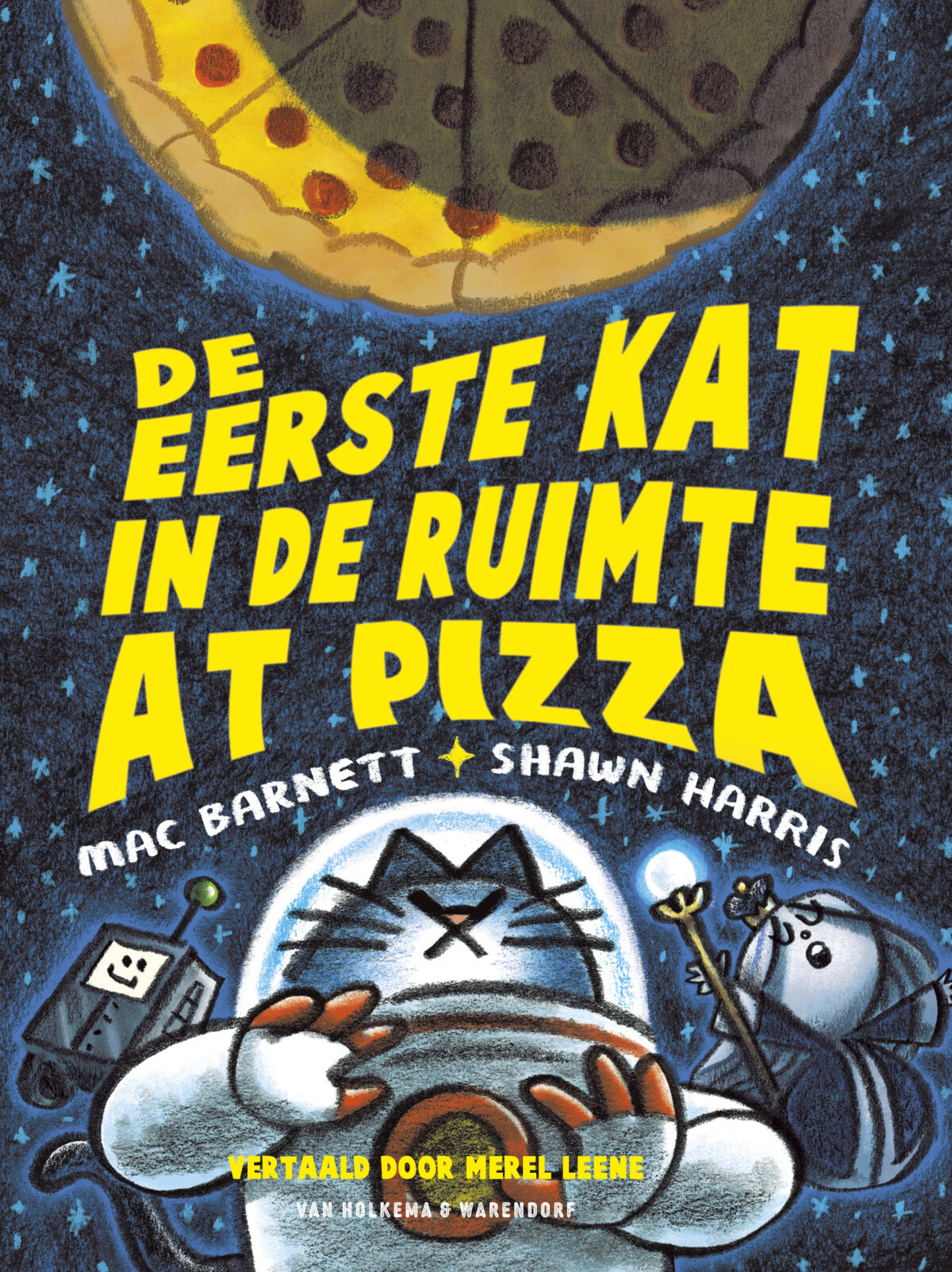 De eerste kat in de ruimte at pizza