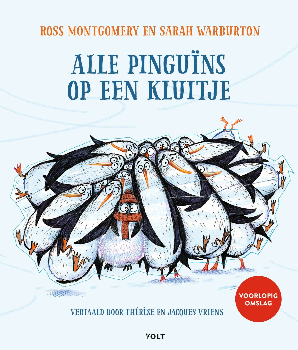 Alle pinguïns op een kluitje