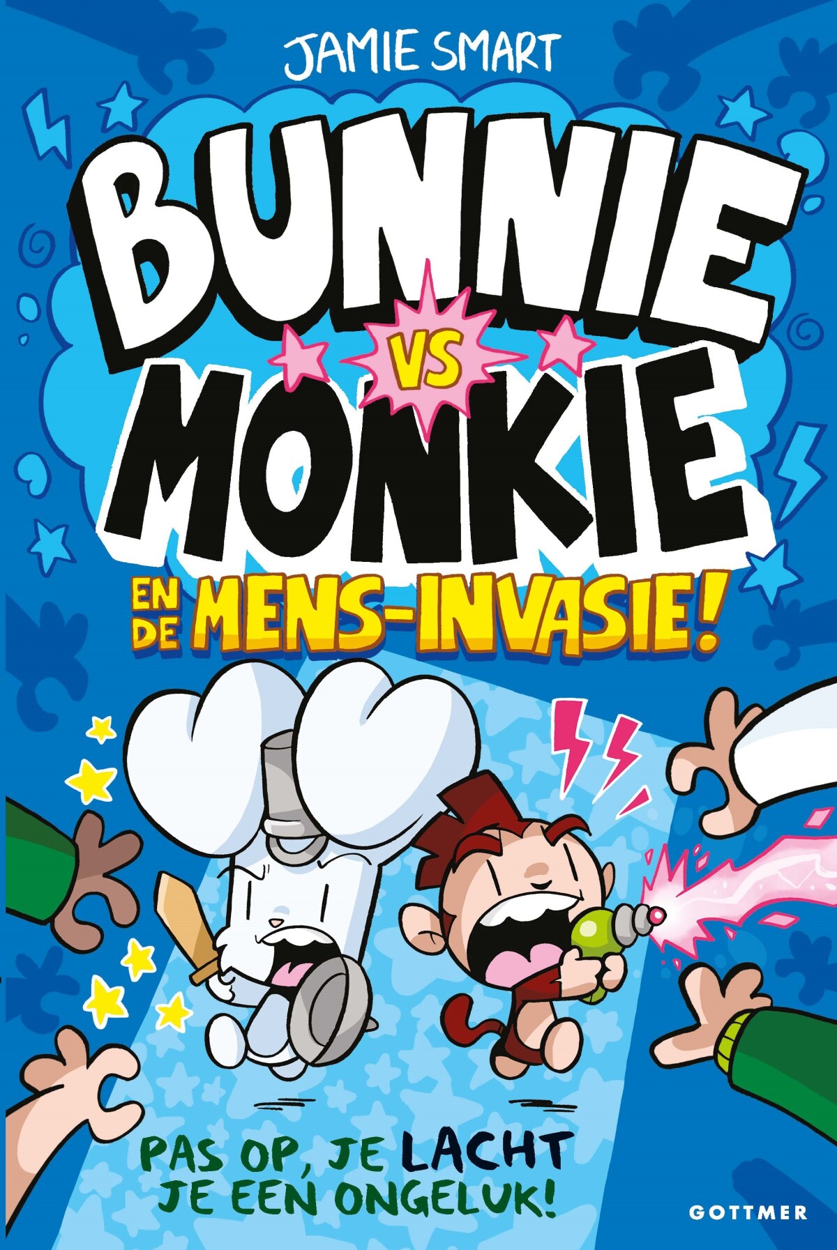 Bunnie vs Monkie en de mens-invasie!