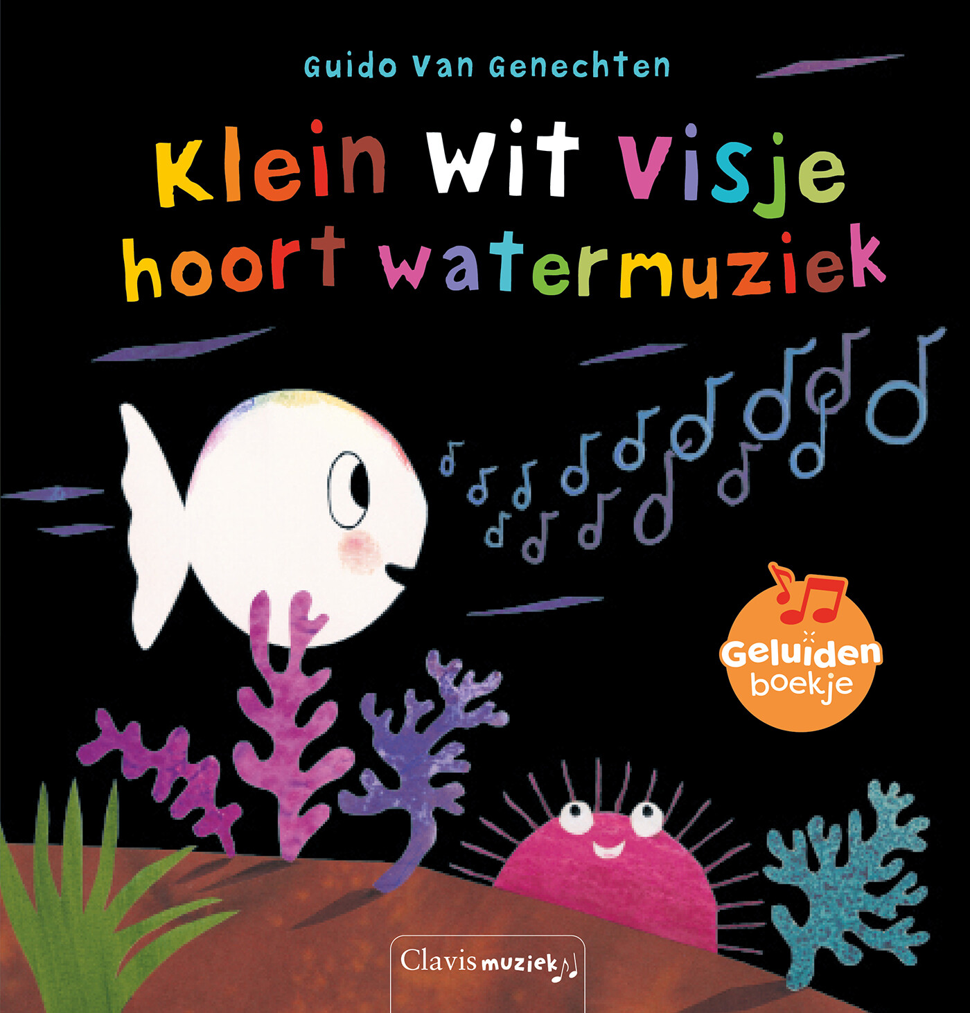 Klein wit visje hoort watermuziek Klein wit visje hoort watermuziek
