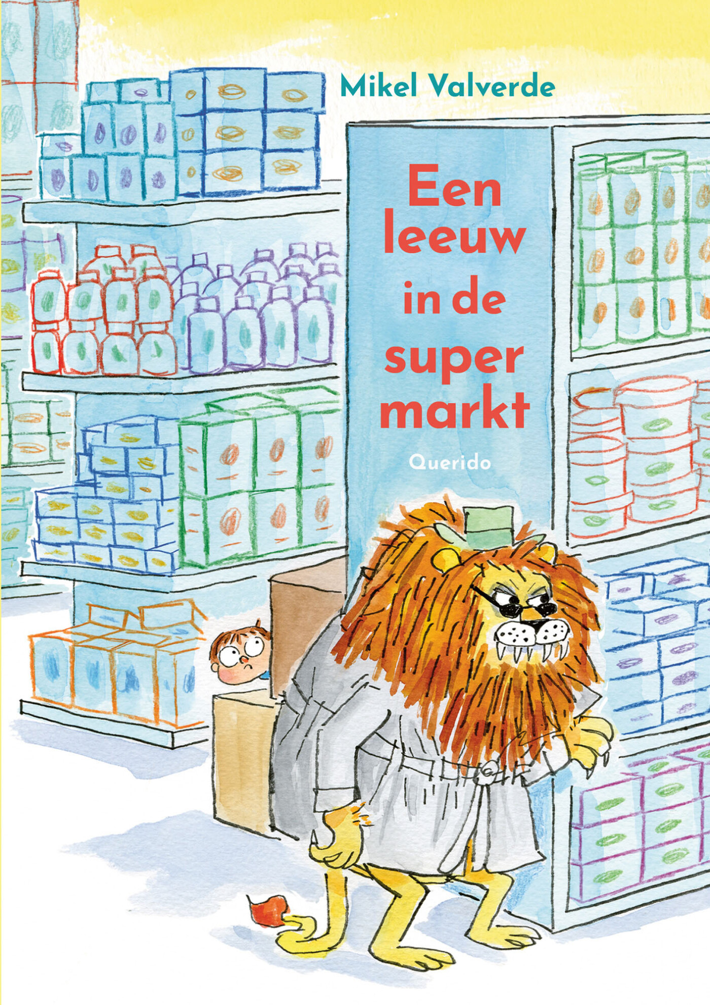 Een leeuw in de supermarkt