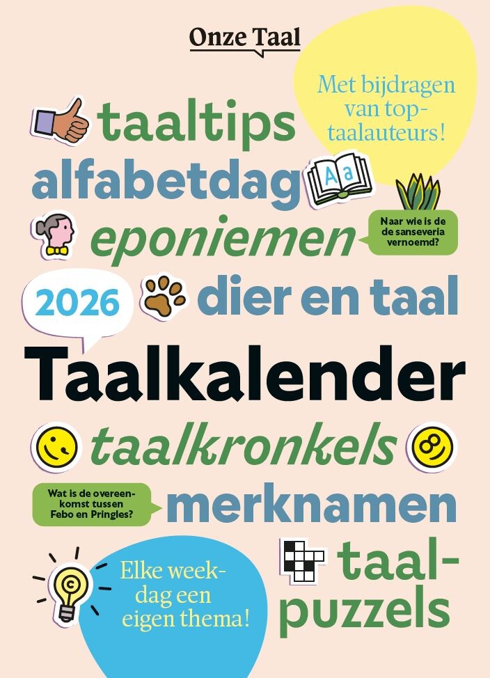 Onze Taal Taalkalender 2026 Onze Taal Taalkalender 2026