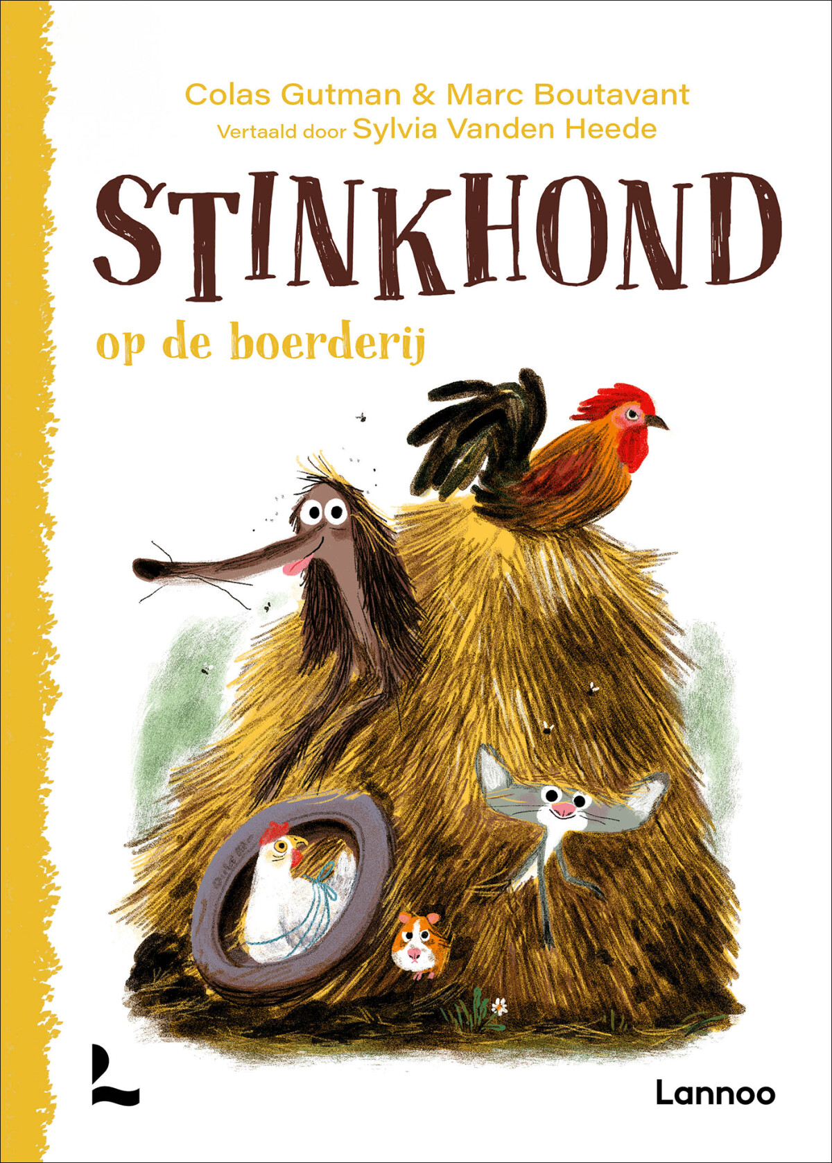 Stinkhond op de boerderij