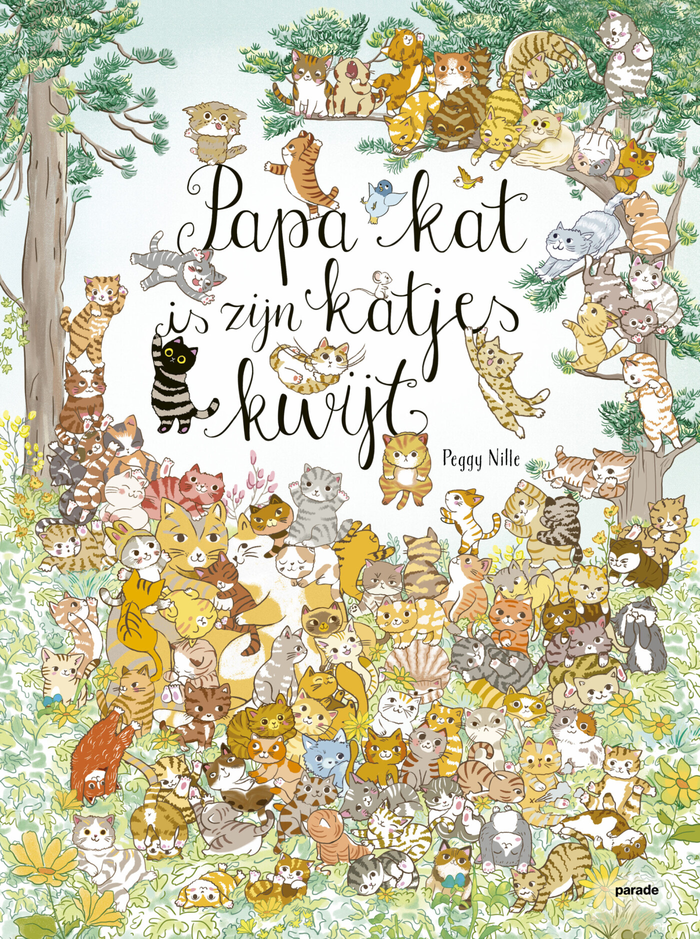 Papa kat is zijn 100 katjes kwijt